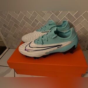 Nike Phantom GX Pro FG soccer cleats - White and Teal